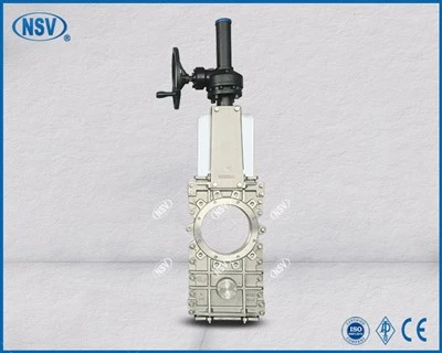 904L via-vanne à guillotine pour conduit